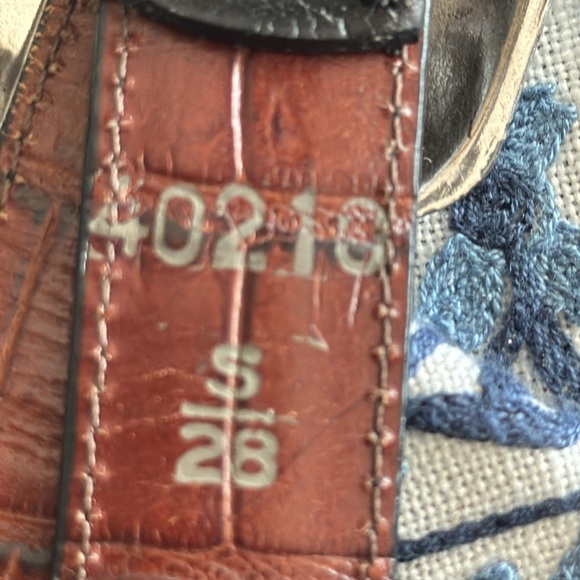 Reversible leather belt small size 29 brown and black Brighton - Picture 14 of 14